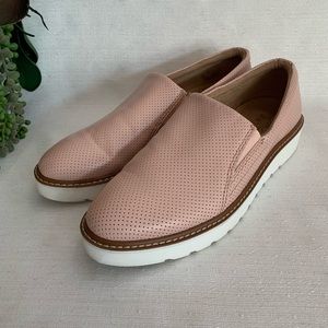 Naturalizer Effie Rose Pink Faux Leather Slip On Comfort Loafers Woman’s 8.5M
